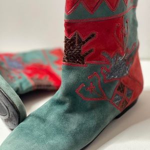 Vintage Late 70’s Bohemian Booties